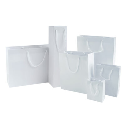 White Luxury Rope Handle Gift Bags