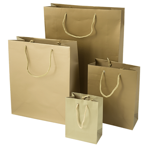 Gold Luxury Carrier Bags | Bagprint.ie