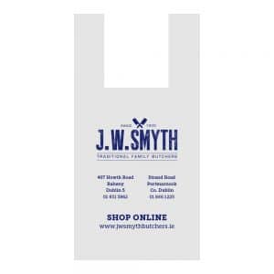 JW Smyth Vest Carrier Bag | Bagprint.ie