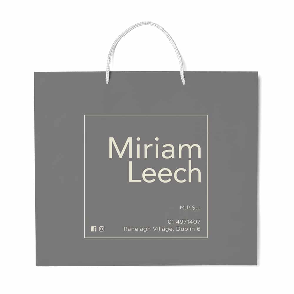 Miriam Leech | Branded Luxury Carrier Bags | Bagprint.ie