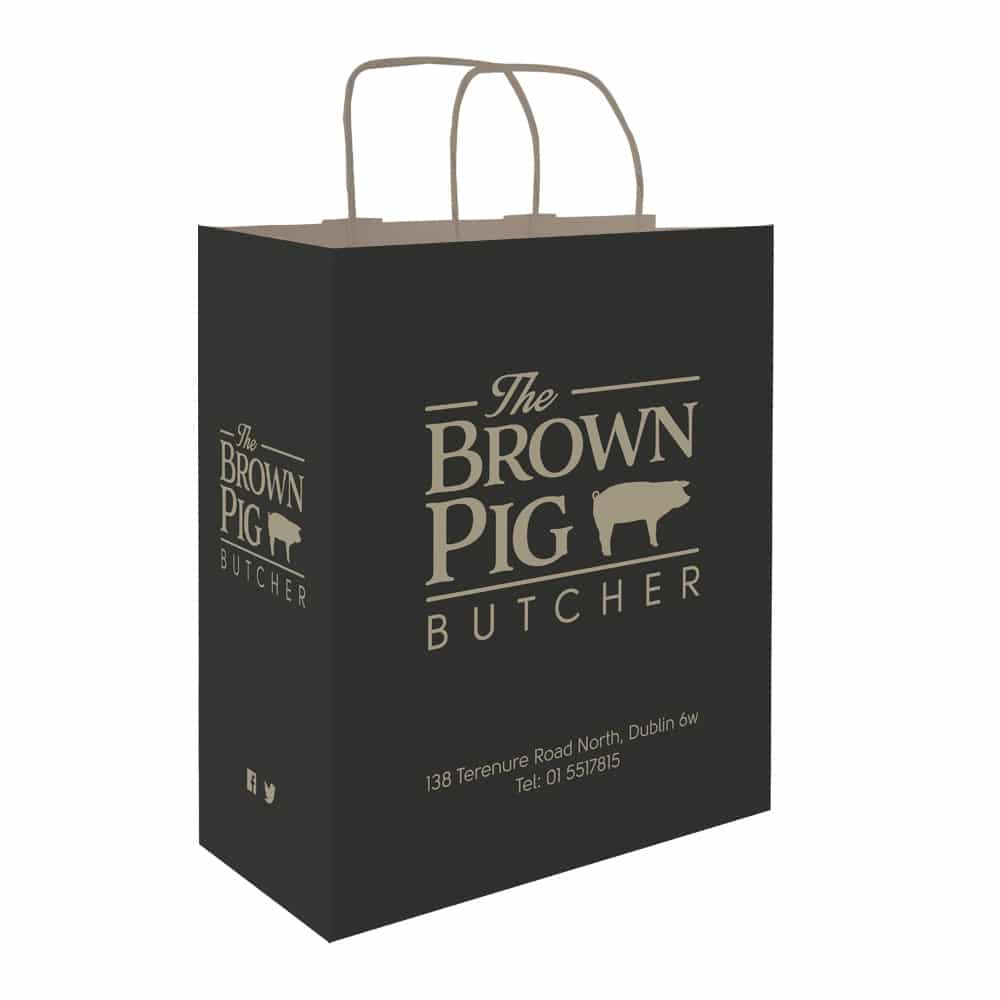 The Brown Pig Butchers bag