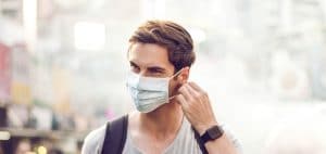 Man wearing a Face mask