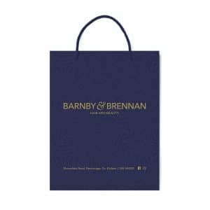 Barnby & Brennan Luxury laminated rope handle bag