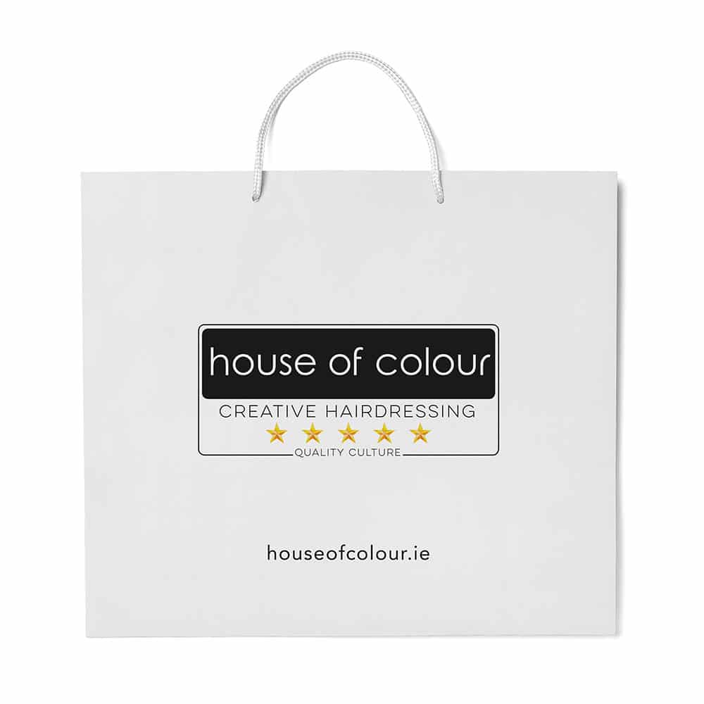 House of Colour Luxury laminated rope handle bag