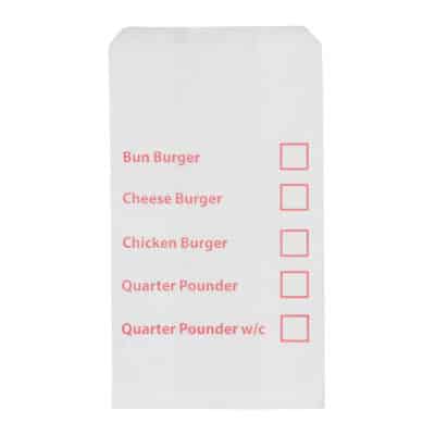 Tick Box Burger Bag